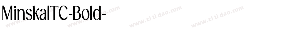 MinskaITC-Bold字体转换