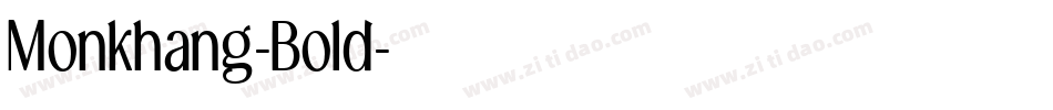 Monkhang-Bold字体转换