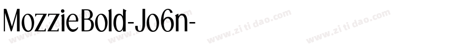 MozzieBold-Jo6n字体转换