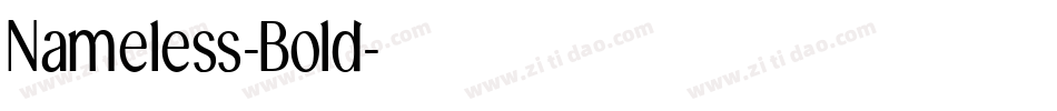 Nameless-Bold字体转换