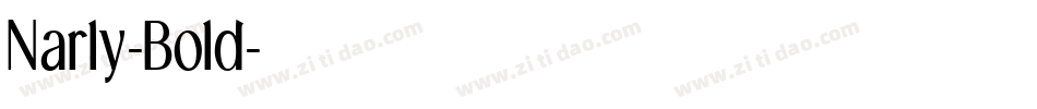 Narly-Bold字体转换
