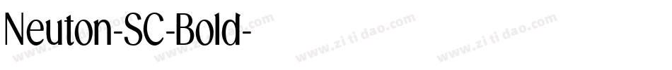 Neuton-SC-Bold字体转换