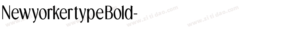 NewyorkertypeBold字体转换