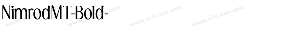 NimrodMT-Bold字体转换