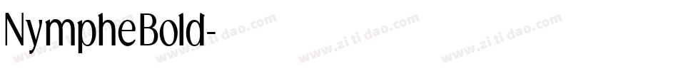 NympheBold字体转换