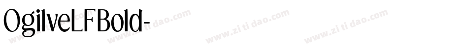 OgilveLFBold字体转换