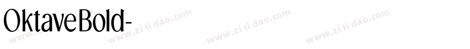 OktaveBold字体转换