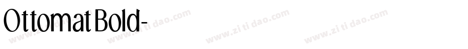 OttomatBold字体转换