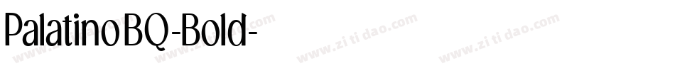 PalatinoBQ-Bold字体转换