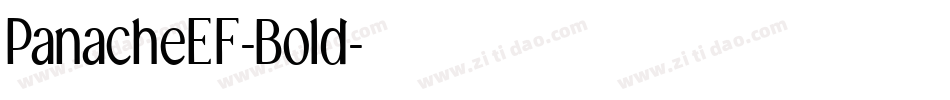 PanacheEF-Bold字体转换