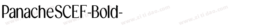 PanacheSCEF-Bold字体转换