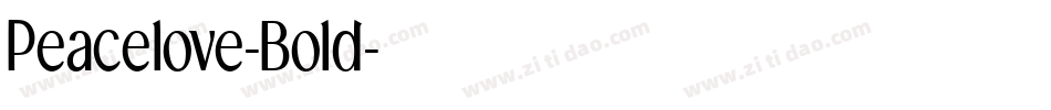 Peacelove-Bold字体转换