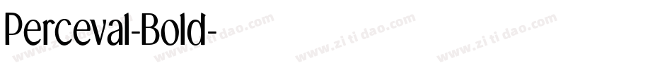 Perceval-Bold字体转换