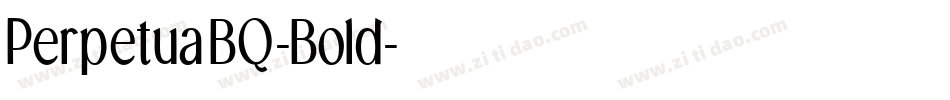 PerpetuaBQ-Bold字体转换