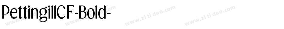 PettingillCF-Bold字体转换