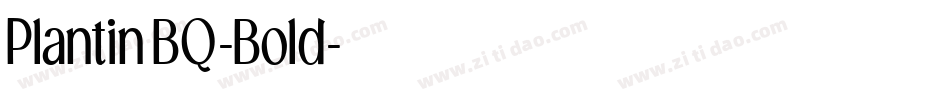 PlantinBQ-Bold字体转换