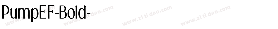 PumpEF-Bold字体转换