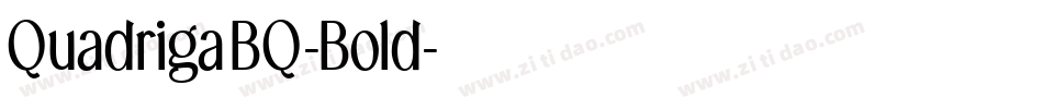 QuadrigaBQ-Bold字体转换