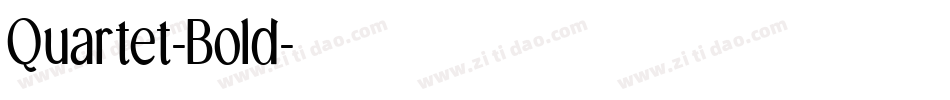 Quartet-Bold字体转换