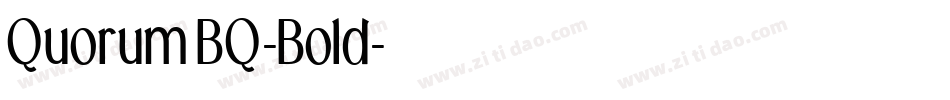 QuorumBQ-Bold字体转换