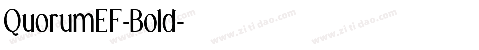 QuorumEF-Bold字体转换