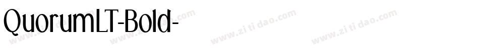 QuorumLT-Bold字体转换