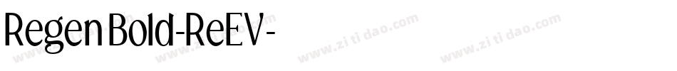 RegenBold-ReEV字体转换