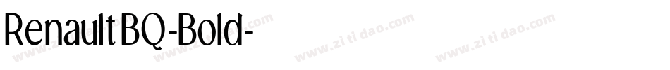 RenaultBQ-Bold字体转换