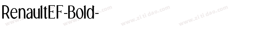 RenaultEF-Bold字体转换
