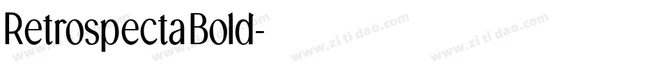 RetrospectaBold字体转换