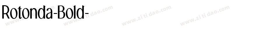 Rotonda-Bold字体转换