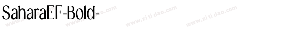 SaharaEF-Bold字体转换