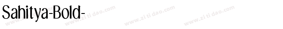 Sahitya-Bold字体转换