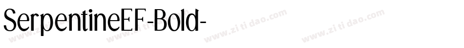 SerpentineEF-Bold字体转换