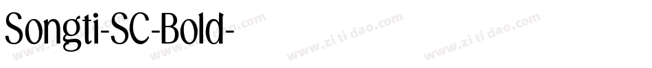 Songti-SC-Bold字体转换