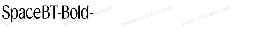 SpaceBT-Bold字体转换