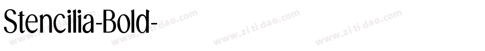 Stencilia-Bold字体转换