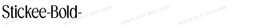 Stickee-Bold字体转换