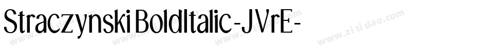 StraczynskiBoldItalic-JVrE字体转换