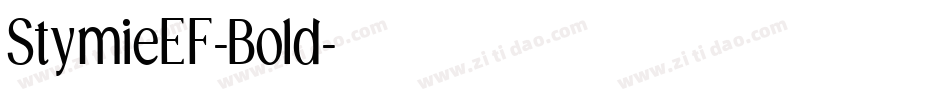 StymieEF-Bold字体转换