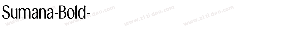 Sumana-Bold字体转换