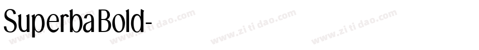 SuperbaBold字体转换