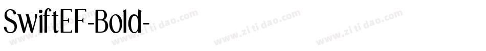 SwiftEF-Bold字体转换