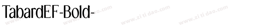 TabardEF-Bold字体转换