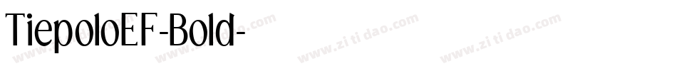 TiepoloEF-Bold字体转换