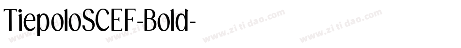 TiepoloSCEF-Bold字体转换