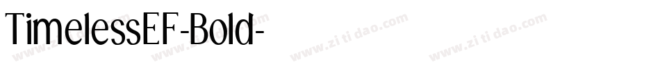 TimelessEF-Bold字体转换