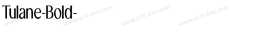 Tulane-Bold字体转换