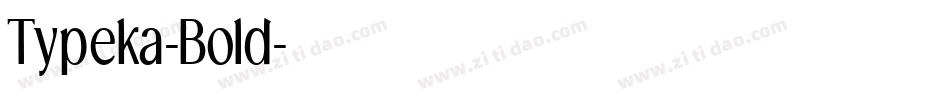 Typeka-Bold字体转换