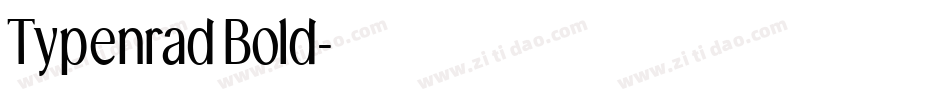 TypenradBold字体转换
